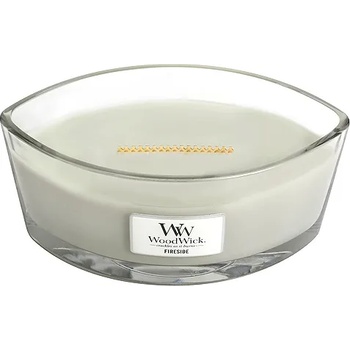 WoodWick Fireside ароматна свещ с дървен фитил 453, 6 гр