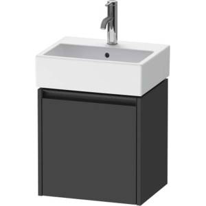 Duravit Ketho. 2 - Шкафче за умивалник 44x43x34 см, 1 врата, панти отдясно, графит матов K25070R49490000 (K25070R49490000)