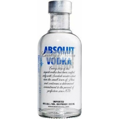 Absolut 40% 0,2 l (holá láhev)