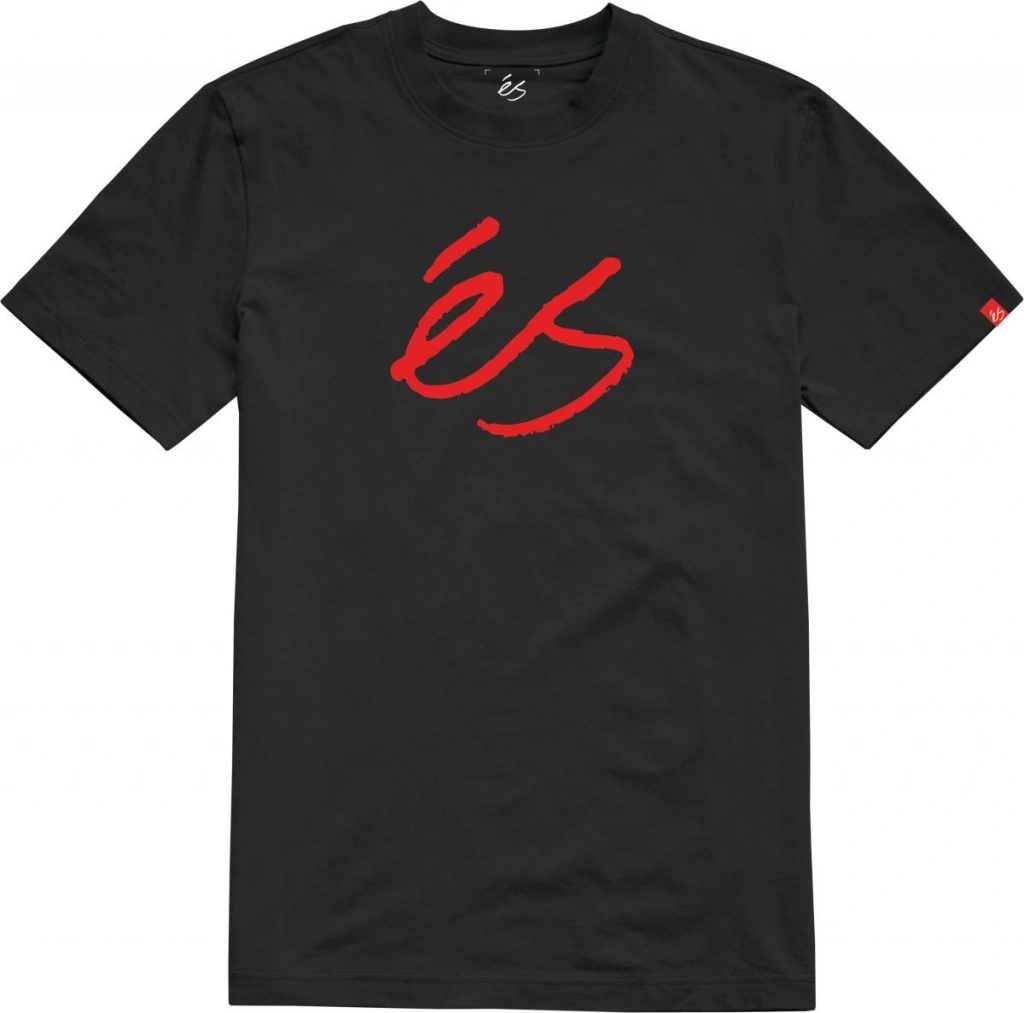 éS SCRIPT MID TEE Black