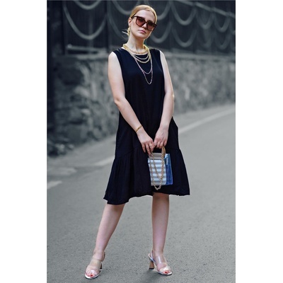 Madmext Дамска рокля mg445 - Тъмно синя 288584 (288584_Тъмносин)