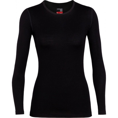 ICEBREAKER Dámské merino tričko s dlouhým rukávem Wmns 260 Tech LS Crewe Black – Hledejceny.cz