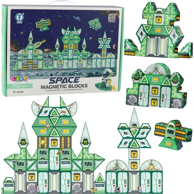 JOKO Vesmírná magnetická stavebnice 4D 172 ks