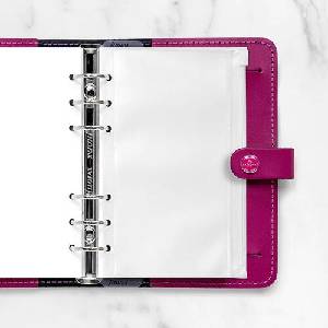 FILOFAX Плик за органайзер Personal, с цип, прозрачен (133618)