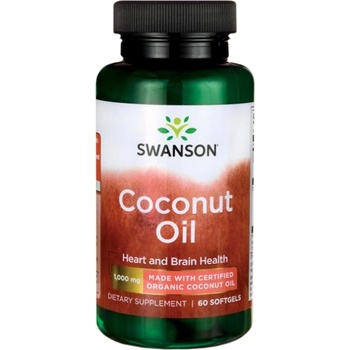 Image 1 of Swanson Certified Organic Coconut Oil 1000 mg [60 Гел капсули]
