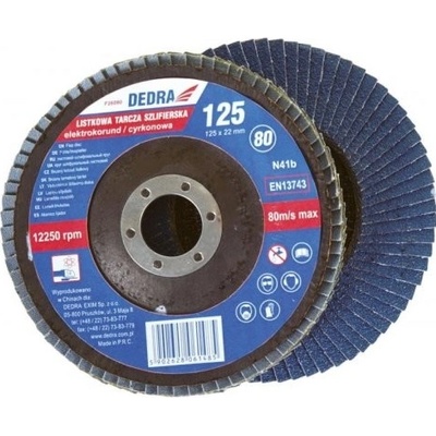 DEDRA Brúsny tanier 125x22mm, 60 lamelovy