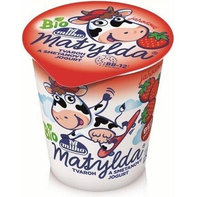 Milko BIO Tvarohový dezert Matylda jahoda 125 g