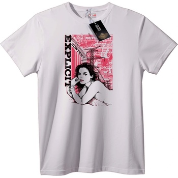 NOONEBRAND Тениска 18+ Съдържание - S, White