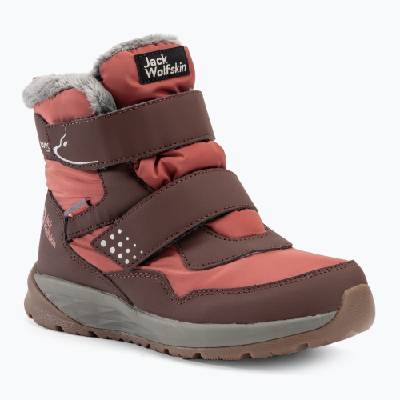 Детски ботуши Jack Wolfskin Polar Bear-B Texapore Mid Vc dark mahogany