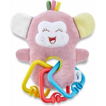 Image 1 of BabyJem Мека играчка BabyJem - Mini Monkey, Rose (693)