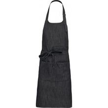 Kariban Zástěra Polycotton K890 černý denim