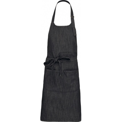 Kariban Zástěra Polycotton K890 černý denim