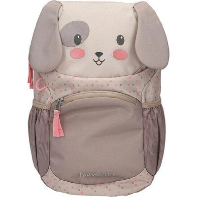 Dětský ergonomický batoh Princess Mimi – pejsek, hnědý