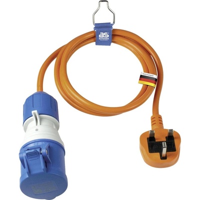 AS Schwabe 660486 napájací káblový adaptér 16 A oranžová 1.5 m