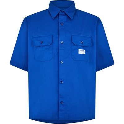 HUGO BOSS Риза Hugo Men's Ekyno Short-Sleeve Plain Shirt - Blue 493