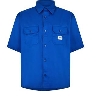 HUGO BOSS Риза Hugo Men's Ekyno Short-Sleeve Plain Shirt - Blue 493