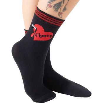 KILLSTAR чорапи KILLSTAR x CHUCKY - The Lovers - Черни - KSRA011099