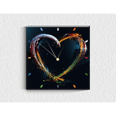 Стъклен стенен часовник 020