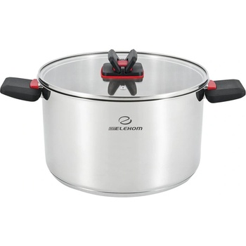 Elekom Тенджера ЕК-2213nw, 4, 6 л. , Иновативни сгъваеми дръжки за пестене на пространство, Индукционно дъно (ek-2213nw)