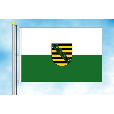 LIBEA, s.r.o. Sasko vlajka Rozměr: 60×90 cm, Uchycení: Karabiny na stožár