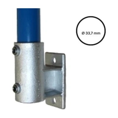 Konstrukční fitinka, spojka ocelových trubek pr. 33,7 mm – boční úchyt (vertikální) 144-B34