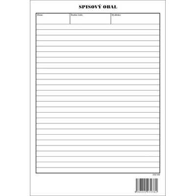 Igaz 938 Spisový obal A4 dvojlist, kartón 170g
