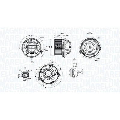 Vnitřní ventilátor MAGNETI MARELLI 069412389010