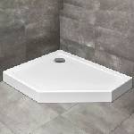 Radaway Петоъгълно душ корито Radaway Doros PT E Compact 100x90 см бяло акрилно ляво (SDRPTP1090-05L)