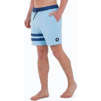 Hurley Мъжки къси панталони за плуване Hurley Phantom Eco Block Party Volley 17" blue dream