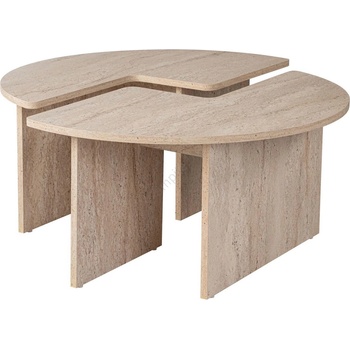 ASIR GROUP Холна маса luvia, мраморен декор, бежова (as3255)