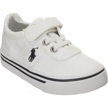 Ralph Lauren Маратонки Polo Ralph Lauren Boys' Hanford Canvas Low-Top Trainers - White/Navy