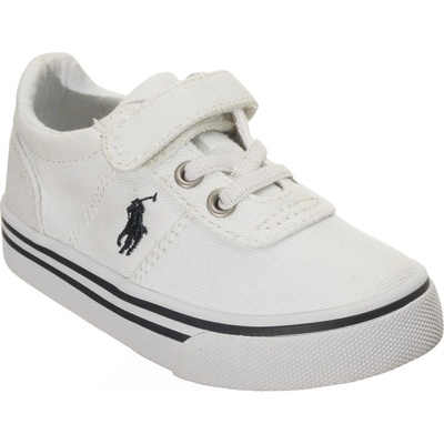 Ralph Lauren Маратонки Polo Ralph Lauren Boys' Hanford Canvas Low-Top Trainers - White/Navy