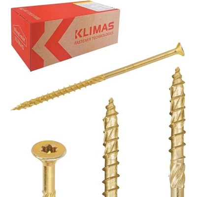 TX 6x80mm - 100 ks - Skrutky / Vruty do dreva so zapustenou hlavou, KMWHT