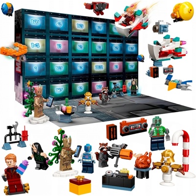 LEGO® ADVENTNÍ KALENDÁŘ MARVEL VÁNOČNÍ LIMITOVANÉ VYDÁNÍ 268 DÍLKŮ