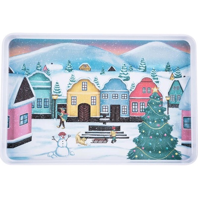 TORO Melaminový servírovací podnos dedinka 40x27cm
