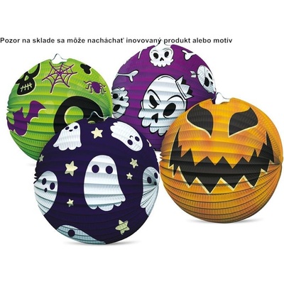 Lampión guľa 25cm Halloween 1Ks