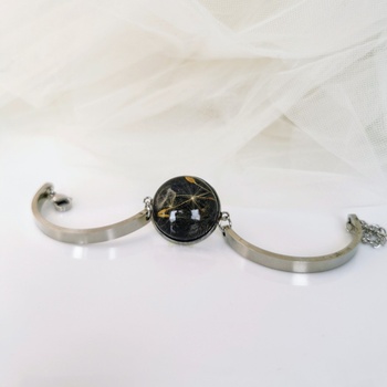 Meganflo Гривна с Галактическо глухарче стомана