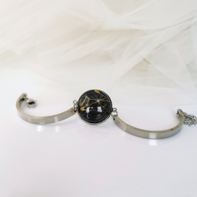 Meganflo Гривна с Галактическо глухарче стомана