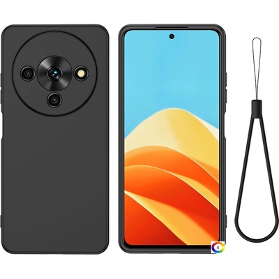 ZTE Blade A76 5G Силиконов калъф за телефон с каишка за ръка и Скрийн Протектор