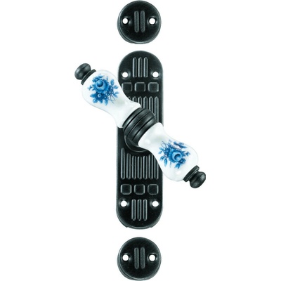 GALBUSERA Kovaná okenná rozvora model 2613/319 - strieborný pozink, porcelán D22