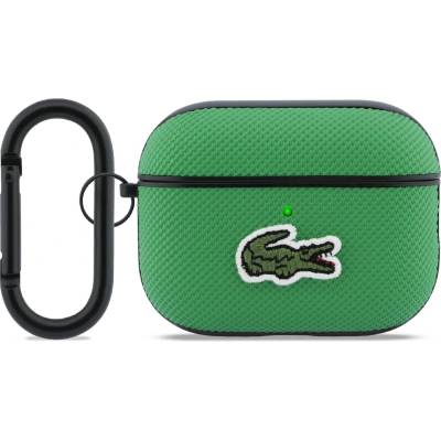 Lacoste Калъф Lacoste Petit Pique Croc Logo Patch за AirPods Pro 3 зелен (LCAP3PVCN)