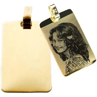 Zlatnictví Zlatíčko Zlatá destička velká obdelník žluté zlato P10