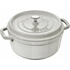 Staub Cocotte hrnec kulatý 22 cm 2,6 l bílý lanýžový