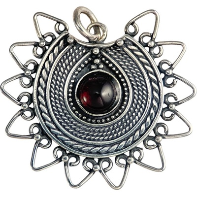 Drakkaria LADa inspirovaný Velkou Moravou stříbrný přívěsek ametyst P31550