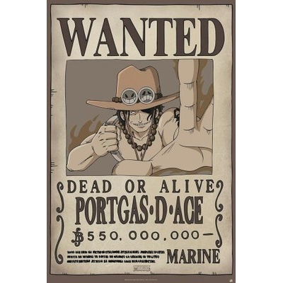 Plakát One Piece - Wanted Ace