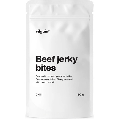 Vilgain Hovädzie jerky bites chilli 50 g