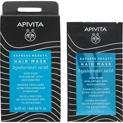 APIVITA Хидратираща маска за коса с хиаулуронова киселина , Apivita Express Beauty Hair Mask Hyaluronic Acid 20ml