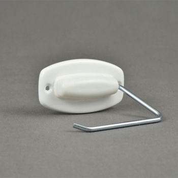 CZ držák WC papíru bílý kovový závěs