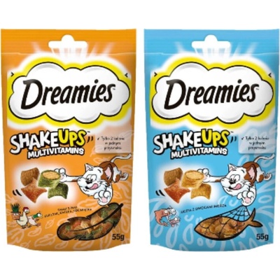 Dreamies ShakeUps multivitamíny so zmiešanými príchuťami 2 x 55 g