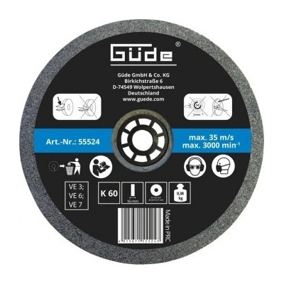 Güde Brúsny kotúč 125x16x20 mm K60